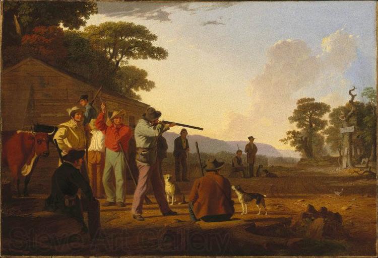 George Caleb Bingham Shooting for the Beef France oil painting art